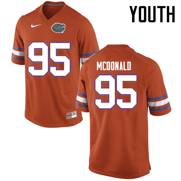 Florida Gators Youth #95 Ray McDonald College Football Jersey Orange